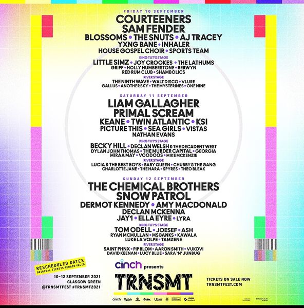 Trnsmt deals 2021 lineup